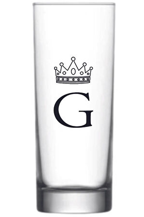 Tek G Harfli Baskılı Votka Bardağı Vodka