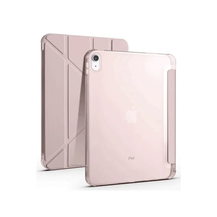 DEFNE STORE iPad 2025 10.9 10.Nesil (A16) Kılıf Kalemlikli Mars Tablet Kılıfı - Rose Gold DFNBEZ