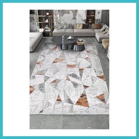 DEFNE STORE YoudayHomeCollection ROXSTONE Model Oturma Odası Halısı · EBAT: 80X80 DFNBEZ
