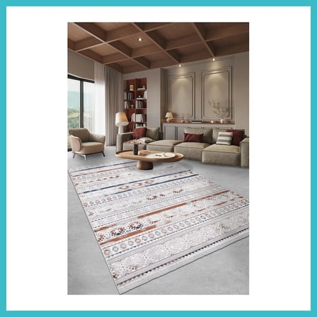 DEFNE STORE YoudayHomeCollection VALORİA Model Oturma Odası Halısı · EBAT: 80X80 DFNBEZ