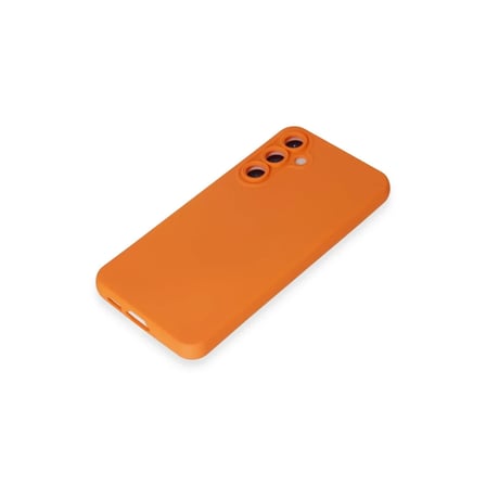 DEFNE STORE Samsung Galaxy S24 Kılıf Nano içi Kadife Silikon - Turuncu DFNBEZ