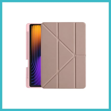 DEFNE STORE Pad 7 Pro Kılıf Kalemlikli Mars Tablet Kılıfı - Rose Gold DFNBEZ