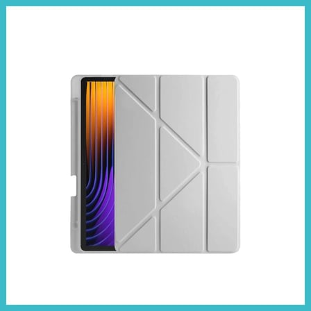 DEFNE STORE Pad 7 Pro Kılıf Kalemlikli Mars Tablet Kılıfı - Gri DFNBEZ