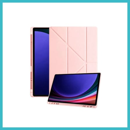 DEFNE STORE Samsung Galaxy X930 Tab S11 Ultra 14.6 Kalemlikli Mars Tablet Kılıfı - Rose Gold DFNBEZ