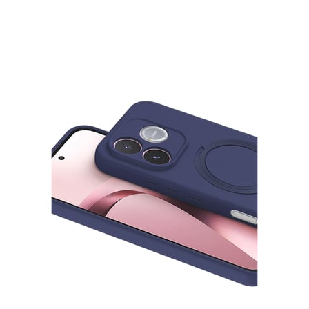 DEFNE STORE Huawei Honor 600 Lite Regal Magsafe Standlı Kapak - Lacivert DFNBEZ