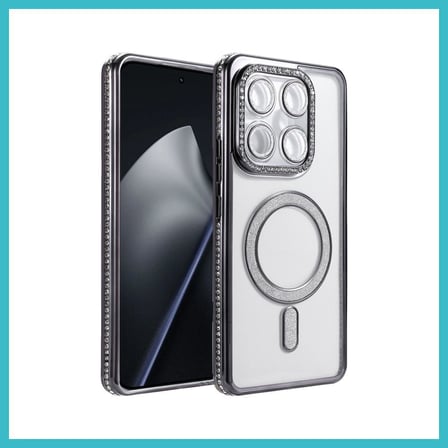 DEFNE STORE Mi 17T Pro Joke Simli Magneticsafe Kılıf - Siyah DFNBEZ