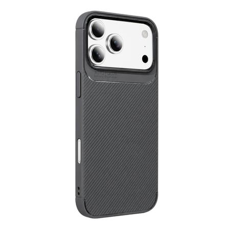 Defne Store İphone 18 Pro Uyumlu Auto Focus Karbon Kapak - Gri Dfnbez