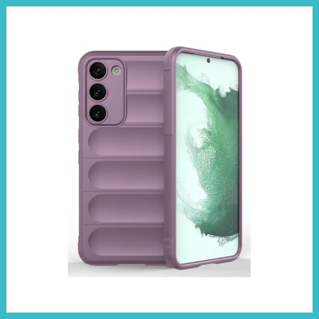 DEFNE STORE Samsung Galaxy S23 Plus Uyumlu Kılıf Optimum Silikon - Mor DFNBEZ