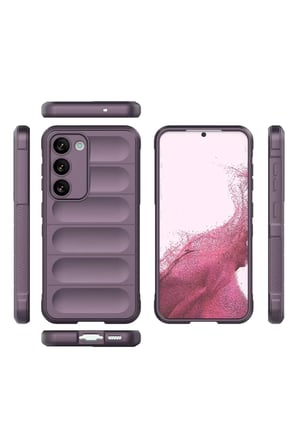 DEFNE STORE Samsung Galaxy S23 Plus Uyumlu Kılıf Optimum Silikon - Mor DFNBEZ