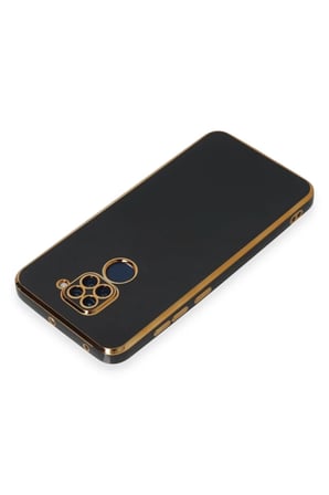 DEFNE STORE Redmi Note 9 Uyumlu Kılıf Volet Silikon - Siyah DFNBEZ