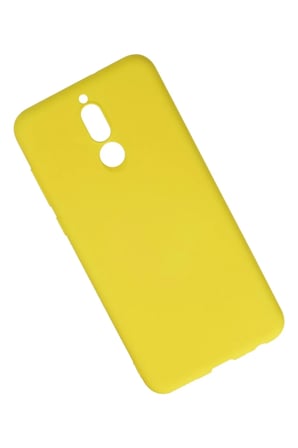DEFNE STORE Huawei Mate 10 Lite Uyumlu Kılıf Nano içi Kadife Silikon - Sarı DFNBEZ