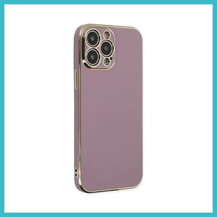 DEFNE STORE iPhone 14 Pro Uyumlu Kılıf Volet Silikon - Mor DFNBEZ