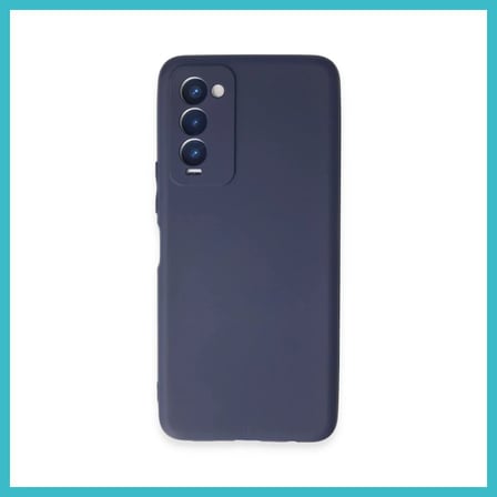 DEFNE STORE Tecno Camon 18 Uyumlu Kılıf First Silikon - Lacivert DFNBEZ