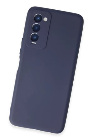 DEFNE STORE Tecno Camon 18 Uyumlu Kılıf First Silikon - Lacivert DFNBEZ