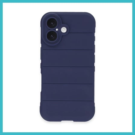 DEFNE STORE iPhone 16 Uyumlu Kılıf Optimum Silikon - Lacivert DFNBEZ
