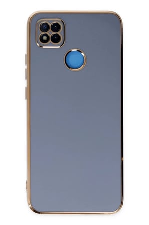 DEFNE STORE Redmi 9C Uyumlu Kılıf Volet Silikon - Mavi DFNBEZ