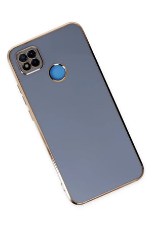 DEFNE STORE Redmi 9C Uyumlu Kılıf Volet Silikon - Mavi DFNBEZ