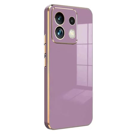 DEFNE STORE Poco M6 Pro 4G Uyumlu Kılıf Volet Silikon - Mor DFNBEZ