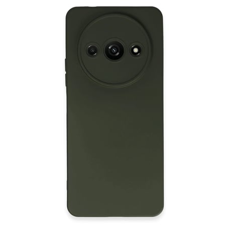 DEFNE STORE Redmi A3 4G Uyumlu Kılıf Nano içi Kadife Silikon - Koyu Yeşil DFNBEZ