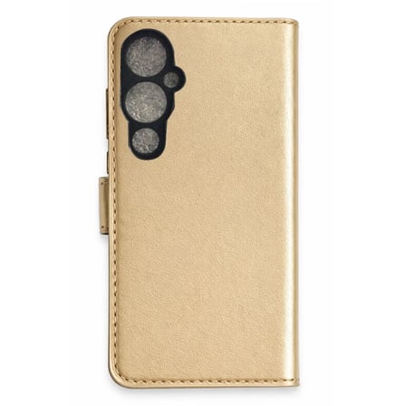 DEFNE STORE Tecno Pova 4 Pro Uyumlu Trend S Plus Kapaklı Kılıf - Gold DFNBEZ