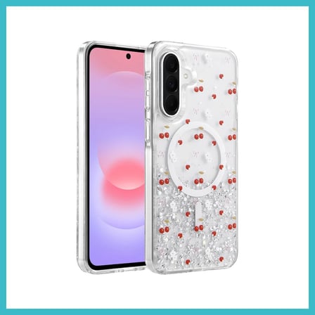 DEFNE STORE Onegif Samsung Galaxy A37 5G Uyumlu Misk Simli Magsafe Kapak - Desen 5 DFNBEZ