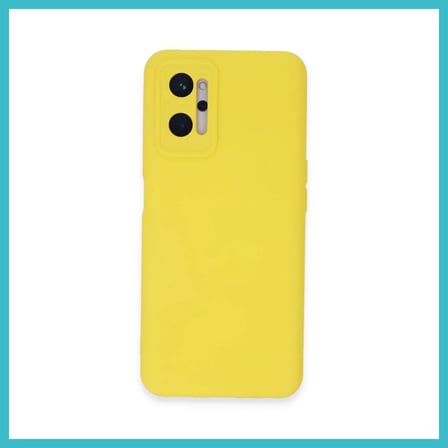 DEFNE STORE Realme 9i 4G Uyumlu Kılıf Nano içi Kadife Silikon - Sarı DFNBEZ