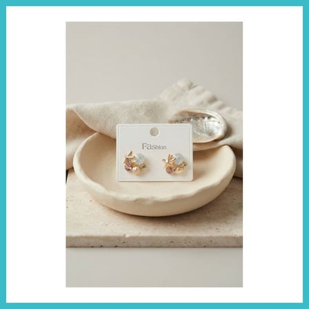 DEFNE STORE Deniz Konspet Minimal Kadın Küpe DFNBEZ