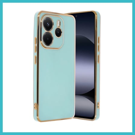 DEFNE STORE Redmi Note 14 4G Uyumlu Kılıf Volet Silikon - Açık Yeşil DFNBEZ
