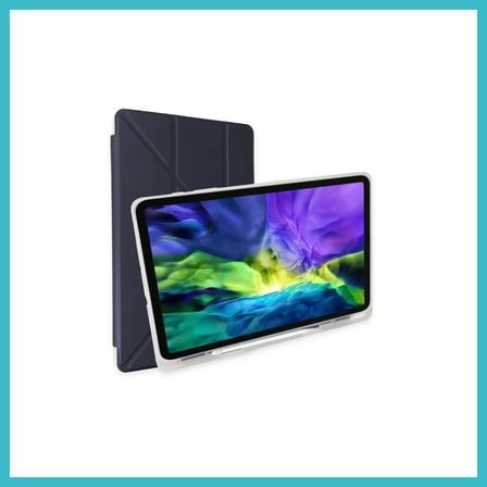 DEFNE STORE iPad 10.2 (8.nesil) Kılıf Kalemlikli Mars Tablet Kılıfı - Lacivert DFNBEZ