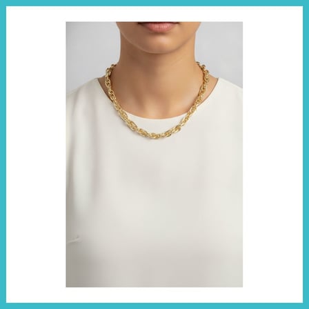 DEFNE STORE CM Kalın Burgu Model Gold Renk 60 cm Kadın Kolye DFNBEZ