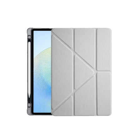 DEFNE STORE Redmi Pad 2 Kalemlikli Mars Tablet Kılıfı - Gri DFNBEZ