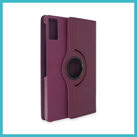 DEFNE STORE Pad 10 12.1 Kılıf 360 Tablet Deri Kılıf - Mürdüm DFNBEZ