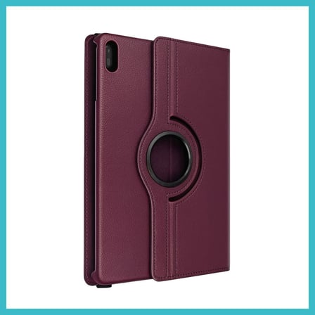 DEFNE STORE MatePad 11 10.9 360 Tablet Deri Kılıf - Mürdüm DFNBEZ