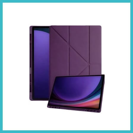 DEFNE STORE Galaxy Tab A11 Kalemlikli Mars Tablet Kılıfı - Mürdüm DFNBEZ