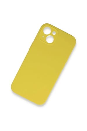 DEFNE STORE iPhone 13 Mini Uyumlu Kılıf Lansman Legant Silikon - Sarı DFNBEZ