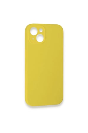 DEFNE STORE iPhone 13 Mini Uyumlu Kılıf Lansman Legant Silikon - Sarı DFNBEZ