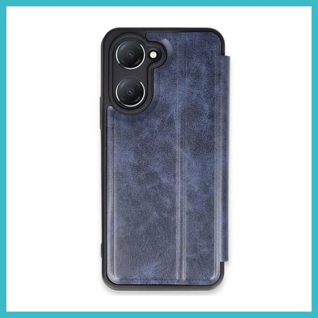 DEFNE STORE Vivo Y18 Uyumlu Kılıf Flip Cover - Lacivert DFNBEZ