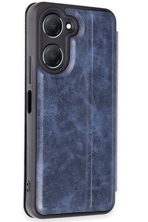 DEFNE STORE Vivo Y18 Uyumlu Kılıf Flip Cover - Lacivert DFNBEZ