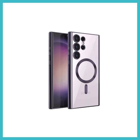 DEFNE STORE Samsung Galaxy S24 Ultra Uyumlu Kılıf Kross Magneticsafe Kapak - Mor DFNBEZ