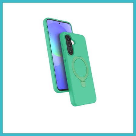 DEFNE STORE Samsung Galaxy A26 Uyumlu Regal Magsafe Standlı Kapak - Yeşil DFNBEZ