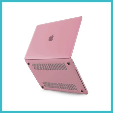 DEFNE STORE Macbook Pro 13 2020 Macbook Buzlu Kapak - Pembe DFNBEZ