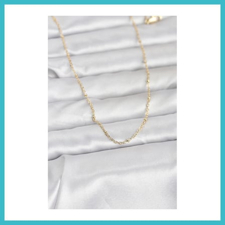 DEFNE STORE CM 14K Gold Renk Burgu Model 60 cm Kadın Kolye DFNBEZ