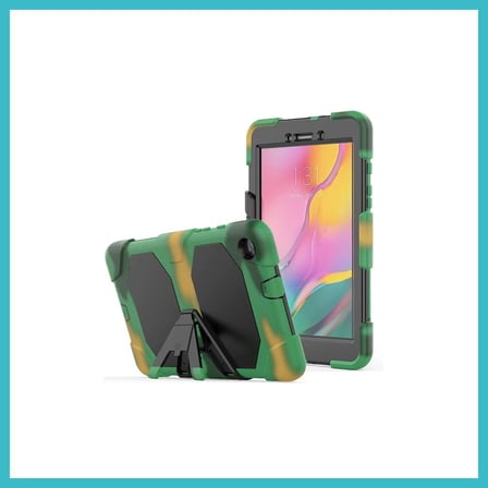 DEFNE STORE Samsung Galaxy T290 Tab A 8 Kılıf Griffin Tablet Kapak - Kamuflaj DFNBEZ