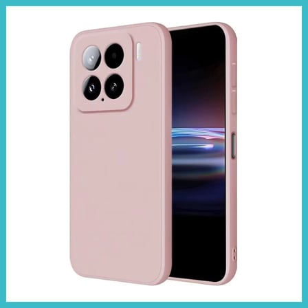 DEFNE STORE Mi 15 Uyumlu Kılıf Nano içi Kadife Silikon - Pudra DFNBEZ
