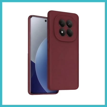 DEFNE STORE Redmi Note 15 Pro 5G Uyumlu First Silikon - Bordo DFNBEZ