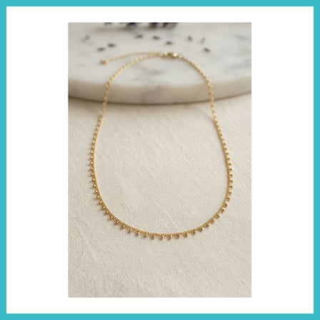 DEFNE STORE Gold Renk Topçcuk Model 60 cm Kadın Kolye DFNBEZ
