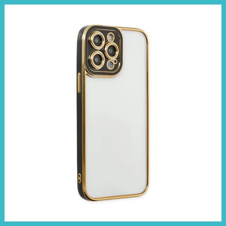 DEFNE STORE iPhone 14 Pro Uyumlu Kılıf Liva Lens Silikon - Siyah DFNBEZ