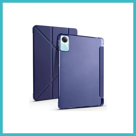 Defne Store Redmi Pad Se 4G Uyumlu Kilif Kalemlikli Mars Tablet Kilifi Lacivert Dfnbez