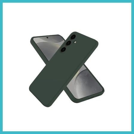 DEFNE STORE Samsung Galaxy A36 Uyumlu Kılıf First Silikon - Koyu Yeşil DFNBEZ