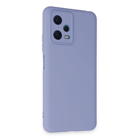 DEFNE STORE Redmi Note 12 5G Uyumlu Kılıf Nano içi Kadife Silikon - Lila DFNBEZ